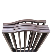 Pet Gate – Dog Gate for Doorways, Stairs or House – Freestanding, Folding, black, Arc Wooden