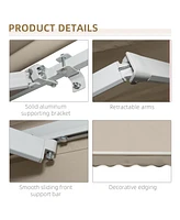 Multi-Surface Adjustable Patio Awning for Sun Protection