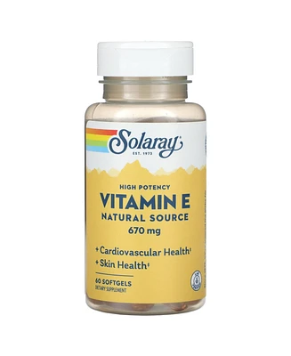 Solaray Vitamin E Natural Source High Potency 670 mg