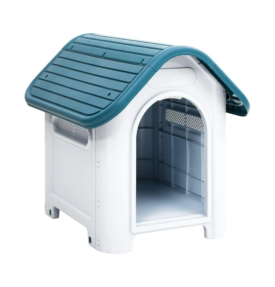 vidaXL Dog House 23.2"x29.5"x26" Polypropylene