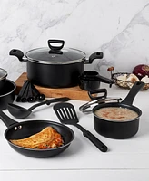 Basic Essentials 32-Pc. Nonstick Aluminum Cookware Set