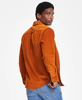 Sun + Stone Men's Long Sleeve Button-Front Corduroy Shirt, Created for Macy's