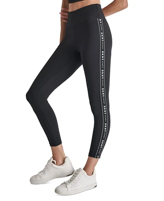 Dkny Sport Women's High-Waist Logo Tape Leggings