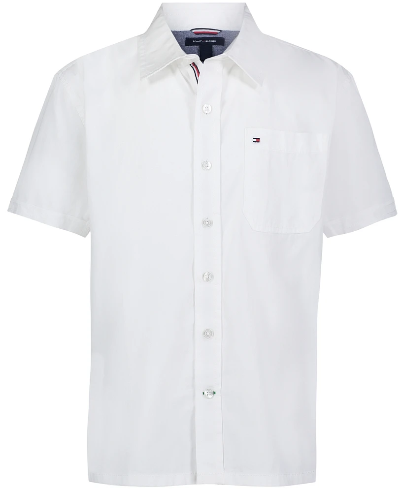 Tommy Hilfiger Big Boys Utility Short Sleeve Shirt