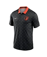 Nike Men's Black Baltimore Orioles Legacy Icon Vapor Performance Polo Shirt