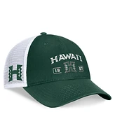 Top of the World Men's Green/White Hawaii Rainbow Warriors Free Kick Trucker Adjustable Hat