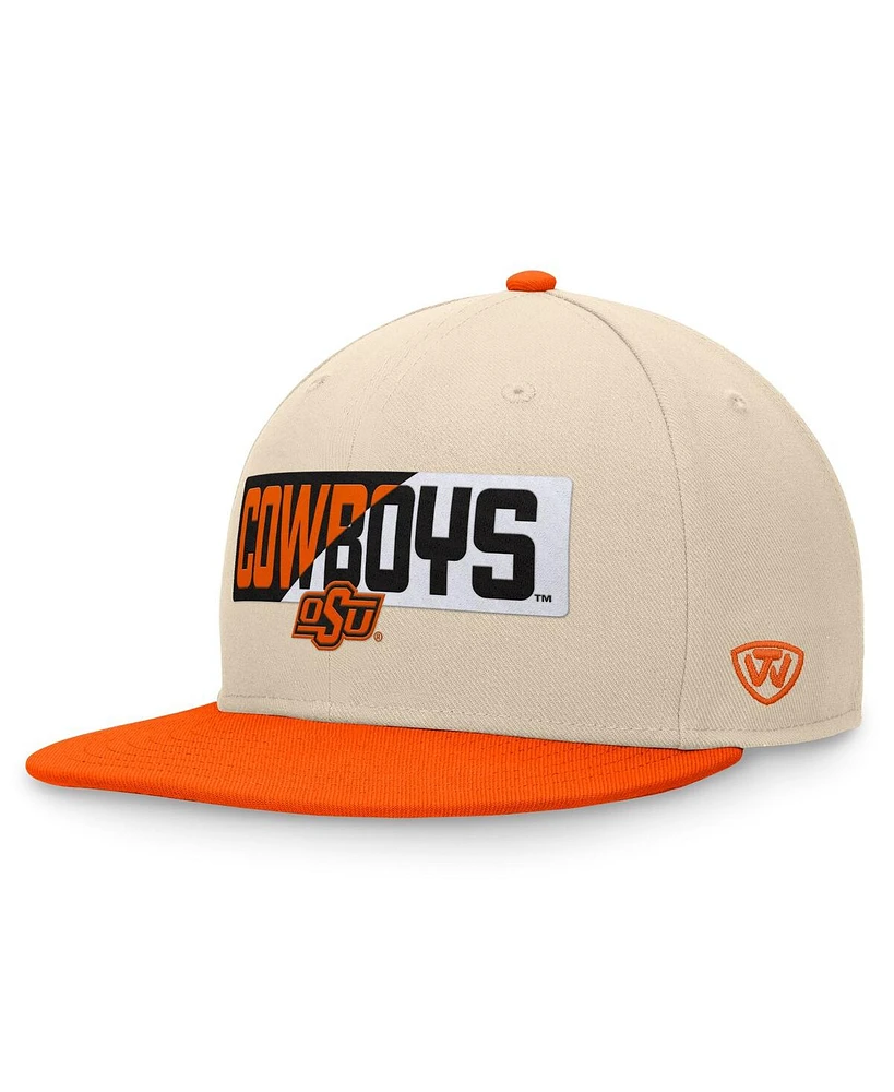 Top of the World Men's Khaki Oklahoma State Cowboys Goalaso Snapback Hat