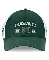 Top of the World Men's Green/White Hawaii Rainbow Warriors Free Kick Trucker Adjustable Hat