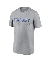 Nike Men's Heather Gray Kentucky Wildcats Primetime Legend Wordmark T-Shirt