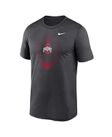 Nike Men's Anthracite Ohio State Buckeyes Primetime Legend Icon Performance T-Shirt