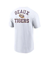 Nike Men's White Lsu Tigers Blitz 2-Hit T-Shirt