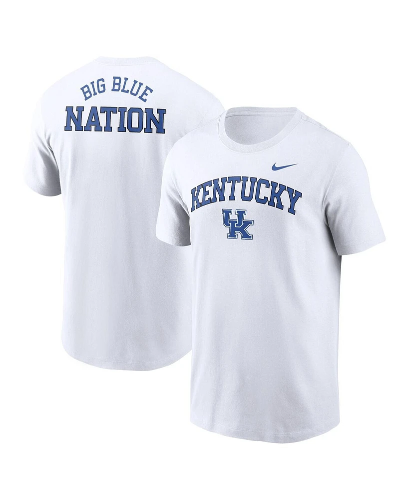 Nike Men's White Kentucky Wildcats Blitz 2-Hit T-Shirt