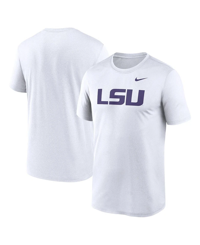 Nike Men's White Lsu Tigers Primetime Legend Logo T-Shirt