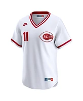 Nike Men's Barry Larkin White Cincinnati Reds Throwback Cooperstown Limited Jersey