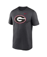 Nike Men's Anthracite Georgia Bulldogs Primetime Legend Logo T-Shirt