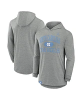 Jordan Men's Heather Gray North Carolina Tar Heels Blitz Hoodie Long Sleeve T-Shirt