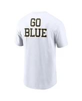 Jordan Men's White Michigan Wolverines Blitz 2-Hit T-Shirt