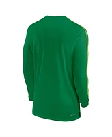 Nike Men's Oregon Ducks 2024 Sideline Coach Uv Performance Long Sleeve T-Shirt