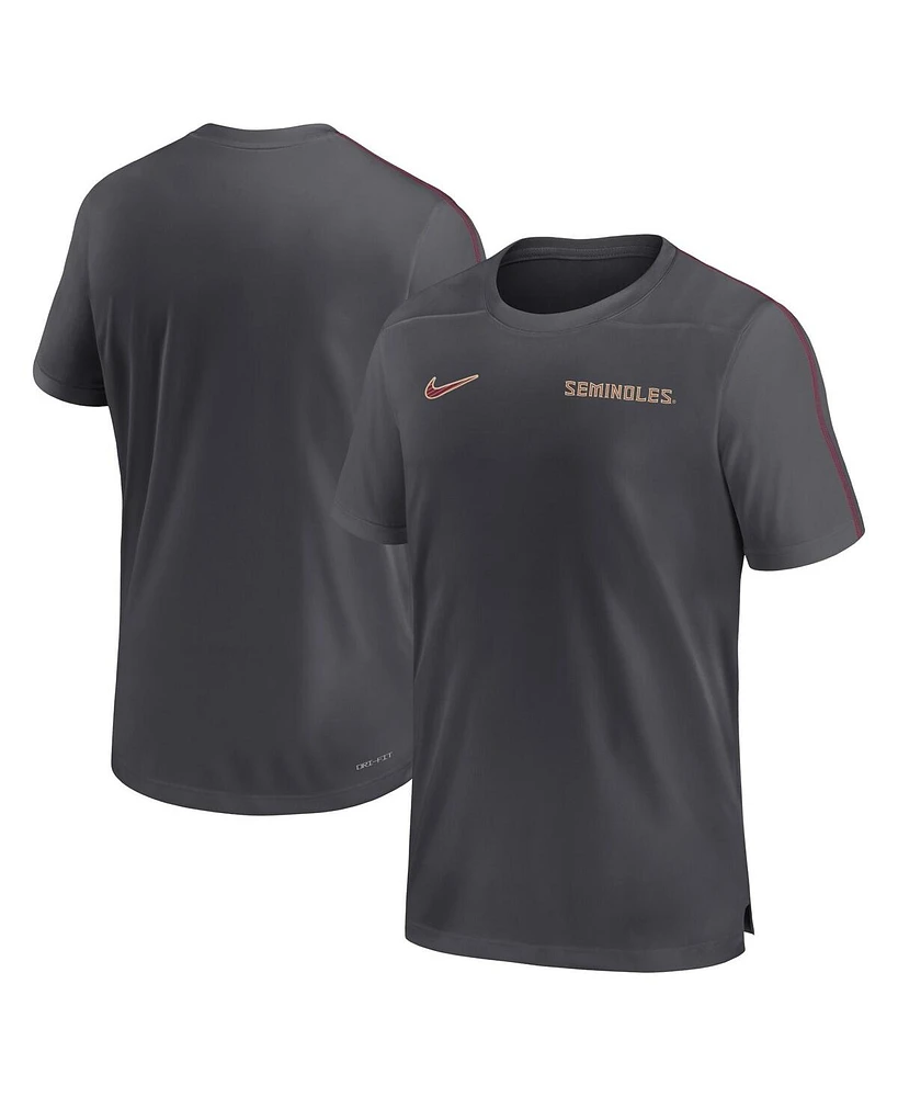 Nike Men's Florida State Seminoles 2024 Sideline Coach Performance T-shirt