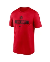 Nike Men's Scarlet Ohio State Buckeyes 2024 Sideline Legend Performance T-Shirt