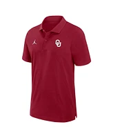 Jordan Men's Crimson Oklahoma Sooners Sideline Woven Performance Polo