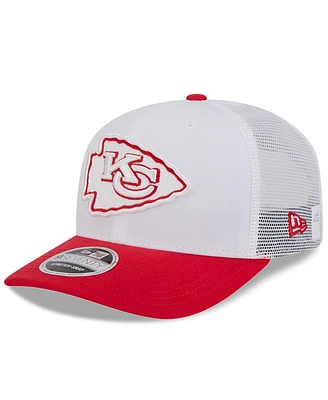 New Era Men's White/Red Kansas City Chiefs 2024 Nfl Training Camp 9SEVENTY Trucker Hat