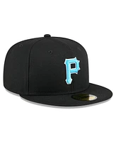 New Era Men's Black Pittsburgh Pirates 2024 Father's Day 59FIFTY Fitted Hat