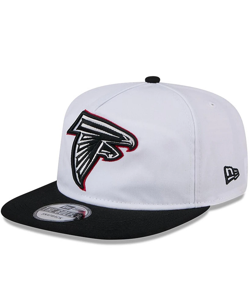 New Era Men's White/Black Atlanta Falcons 2024 Nfl Training Camp Golfer Snapback Hat