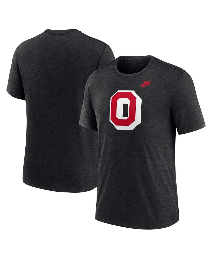 Nike Men's Ohio State Buckeyes Blitz Evergreen Legacy Primary Tri-Blend T-Shirt