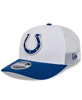 New Era Men's White/Royal Indianapolis Colts 2024 Nfl Training Camp 9SEVENTY Trucker Hat