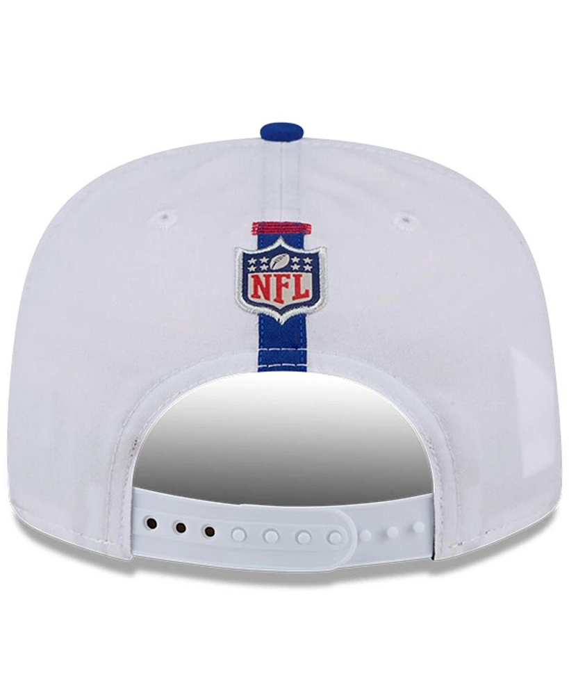 New Era Men's White/Royal Buffalo Bills 2024 Nfl Training Camp Golfer Snapback Hat