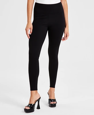 Bar Iii Women's Basic Jersey High-Waist Leggings, Created for Macy's