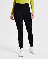 Bar Iii Women's Side-Studded Leggings, Created for Macy's