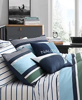 Closeout! Nautica Elliot Stripe 5 Piece Comforter Set, King