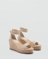 Mango Women's Wedge Buckle Sandals