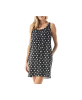 Beach House Style Women's Polka Dot Print Colette Adjustable Tank Dress