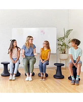 ECR4Kids Twist Wobble Stool, 18in Seat Height, Powder Blue