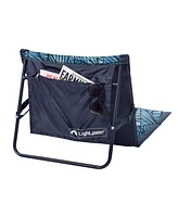 ECR4Kids Lightspeed Outdoors Beach Loungers, Deep Navy Ombre, 2-Pack