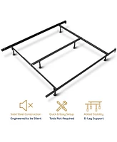 Clara Clark Heavy Duty Lag Adjustable Steel Bed Base With Center Support