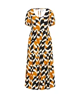 City Chic Women's Mila Print Dress