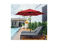 Slickblue 9 ft Outdoor Market Patio Table Umbrella Push Button Tilt Crank Lift