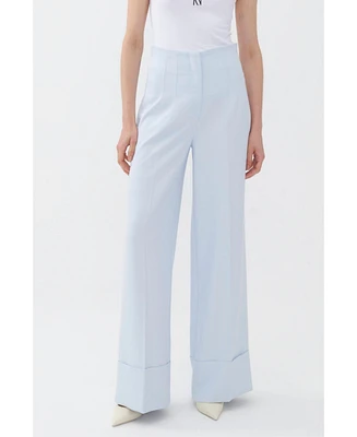 Nocturne Women's High-Waist Flowy Palazzo Pants