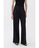 Nocturne Women's High-Waist Flowy Palazzo Pants