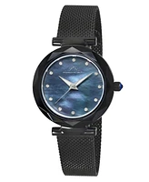 Porsamo Bleu Hazel Stainless Steel Black Women's Watch 1272CHAS