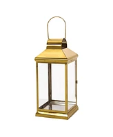 Streamdale Furniture Modern Outdoor Lantern Stainless Steel & Tempered Glass for Refined Elegance