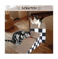 Streamdale Furniture Ultimate 2-in-1 Cat Scratching Pad and Play Den Comfort and Claw Care Combined