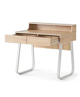 Seanan Oak Office Desk Style, Functionality, and Ample Storage
