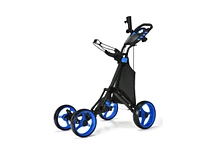 Slickblue 4 Wheel Golf Push Pull Cart with Foot Brake