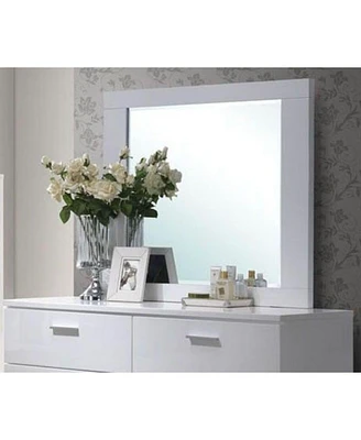 Simplie Fun Lorimar Mirror In White