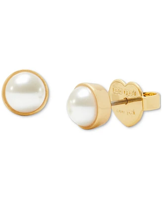 kate spade new york Gold-Tone Bubbly Bezel Stud Earrings